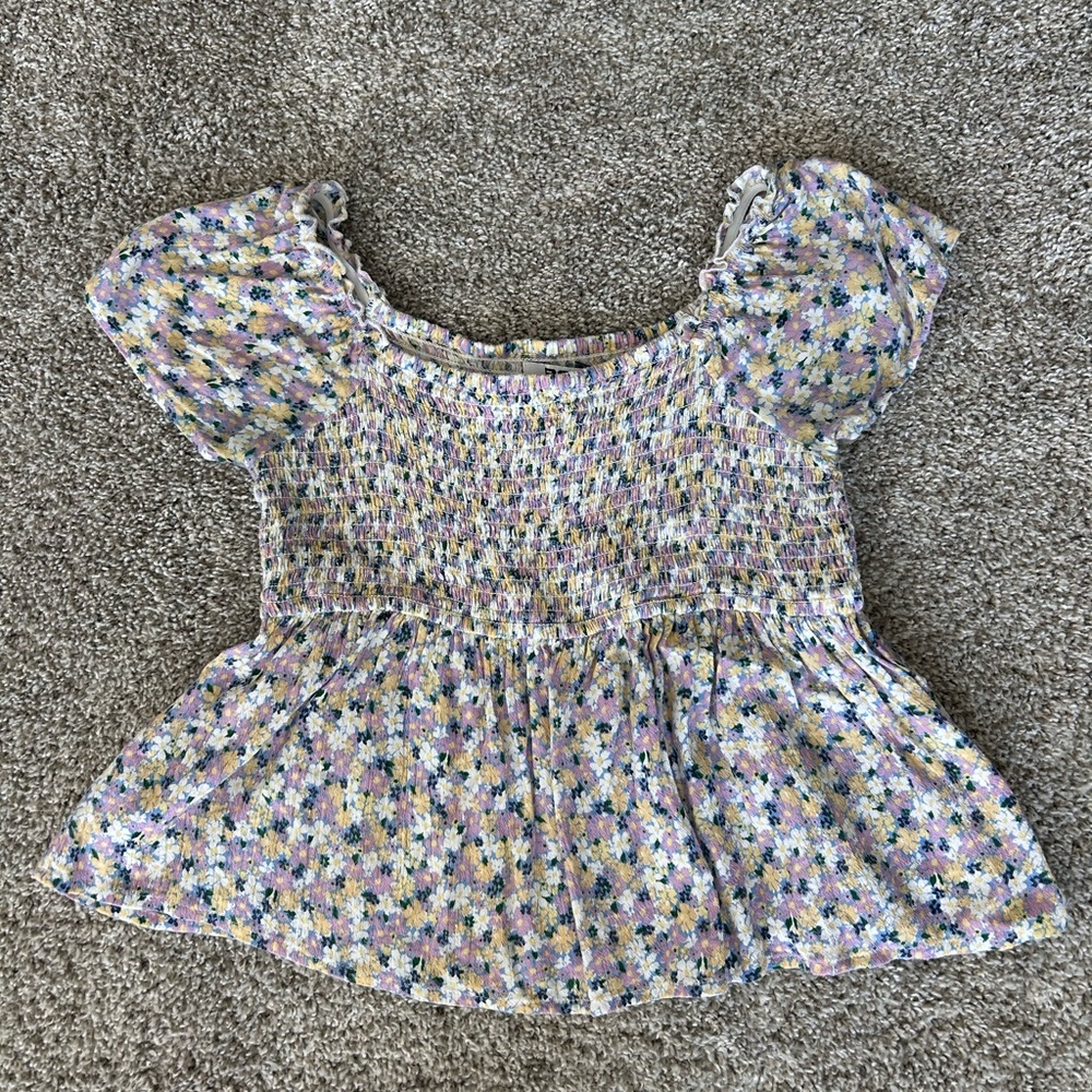 RSQ Multicolor Smocked Top